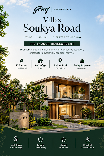 Godrej Villas Soukya Road - proposed master-planned smart row villa community